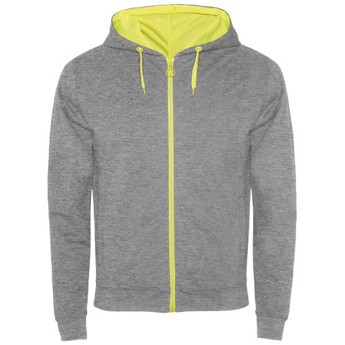 Veste de survêtement personnalisable unisexe - Fuji Gris et Fluor Yellow